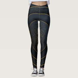 Luxuriöse Papier schneiden: Golden Gradient. Leggings