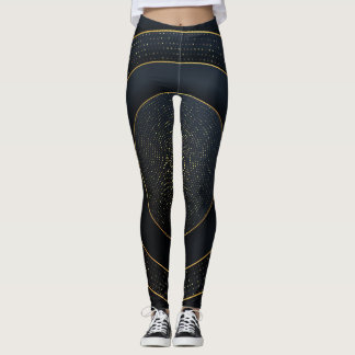 Luxuriöse Papier schneiden: Golden Gradient. Leggings