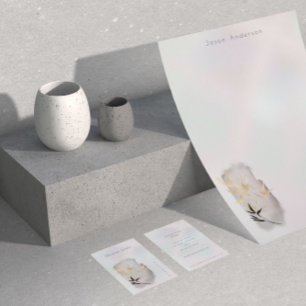 Luxuriöse Pearl Golden Bamboo Business Card Visitenkarte