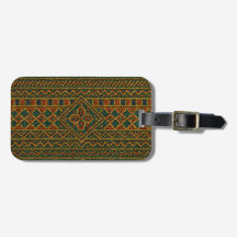 Luxuriöse Perlen-Kente-Afrikanische Gepäckanhänger