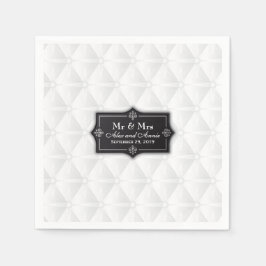 Luxuriöse Personalisierte Hochzeit | Napkin Serviette