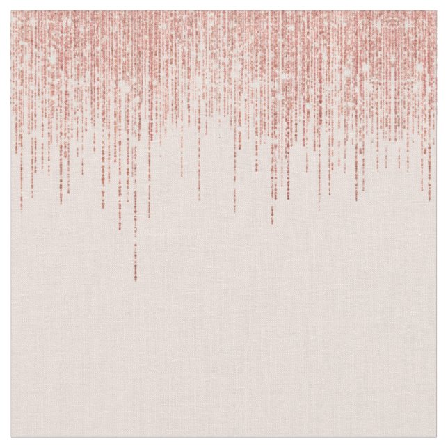 Luxuriöse Pink Rose Gold Funkelnd Glitzer Fringe Stoff (Nahaufnahme)