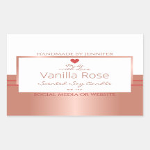 Luxuriöse Produktverpackungsmarken Rose Gold White