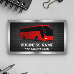 Luxuriöse Red Bus Sightseeing Tours Agent Visitenkarte