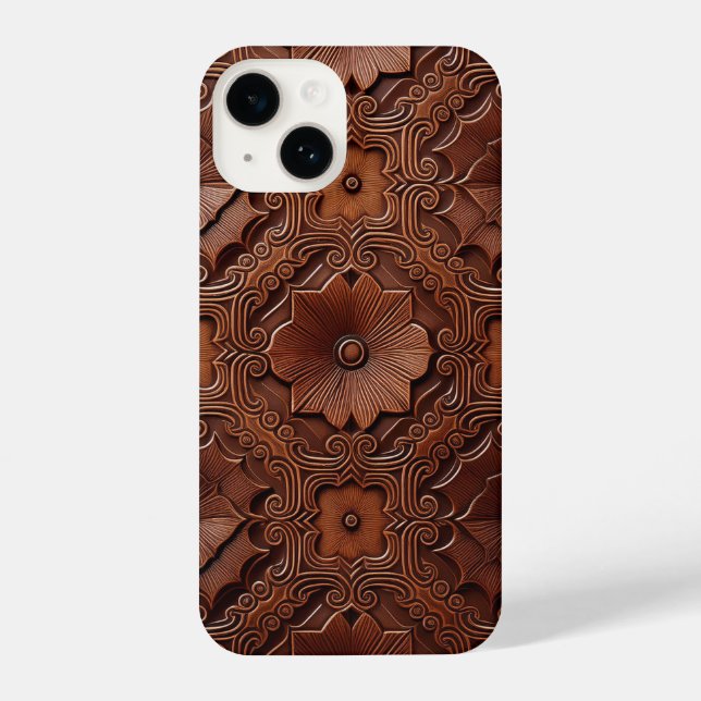 Luxuriöse Rich Mahogany iPhone Case Hülle (Rückseite)