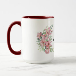 Luxuriöse Rosa Blumenstrauß Beste Mama je Kaffee T Tasse