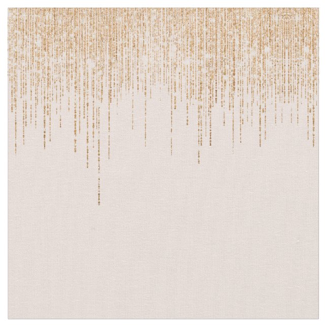Luxuriöse Rosa Gold Funkelnd Glitzer Fringe Stoff (Nahaufnahme)