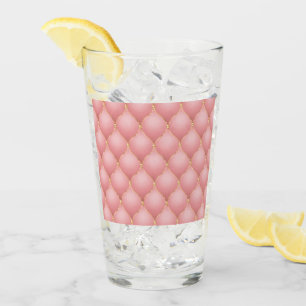 Luxuriöse Rosa Rose Gold Diamond gepolstertes Must Glas