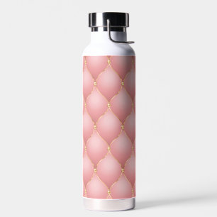 Luxuriöse Rosa Rose Gold Diamond gepolstertes Must Trinkflasche