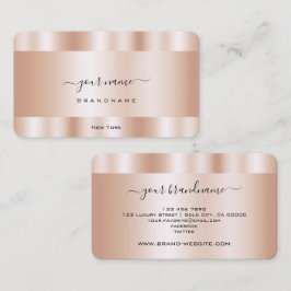 Luxuriöse Rose Gold Effect Beruflich und trendy Visitenkarte