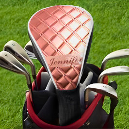 Luxuriöse Rose Gold Glitzer Custom Fügen Sie Ihren Golf Headcover