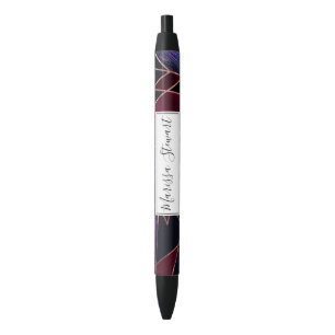 Luxuriöse Rose Gold Liquid Paint Marble Geometrie Kugelschreiber
