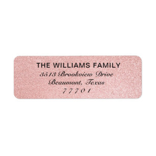 Luxuriöse Rose Gold Shiny Foil