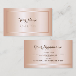 Luxuriöse Rose Gold Stil einfach und anständig Visitenkarte
