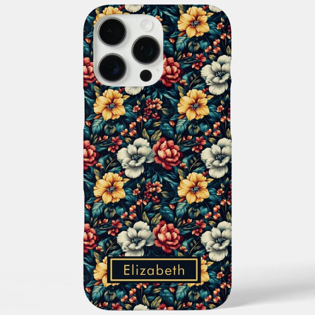 Luxuriöse Rose iPhone Gehäuse für personalisierbar Case-Mate iPhone Hülle (Rückseite)