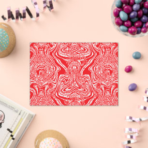 Luxuriöse rote abstrakte Acryl-Hochzeits-Einladung Acryleinladungen