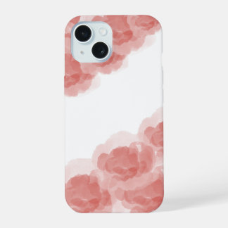 Luxuriöse Rote Magie Rose Watercolor Abstrakte Kun iPhone 15 Hülle