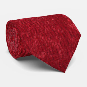 Luxuriöse Ruby Red Velvet Texture Neck Tie Krawatte