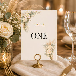 Luxuriöse rustikale florale Hochzeit mit Elfenbein Einladung