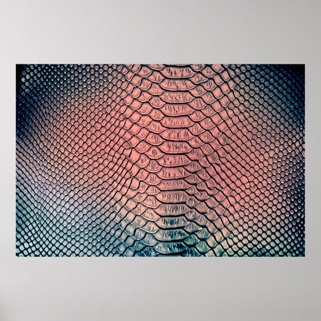 Luxuriöse Schlangenhaut-Textur Hintergrundtextur,L Poster (Vorne)