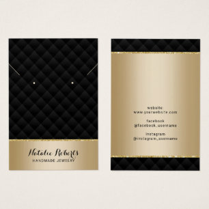 Luxuriöse Schwarz & Gold Schmuckkollektion