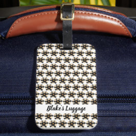 Luxuriöse Schwarze Floral Gepäckanhänger