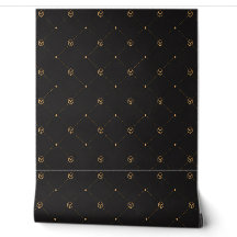 Luxuriöse schwarze geometrische Badezimmer-Tapete