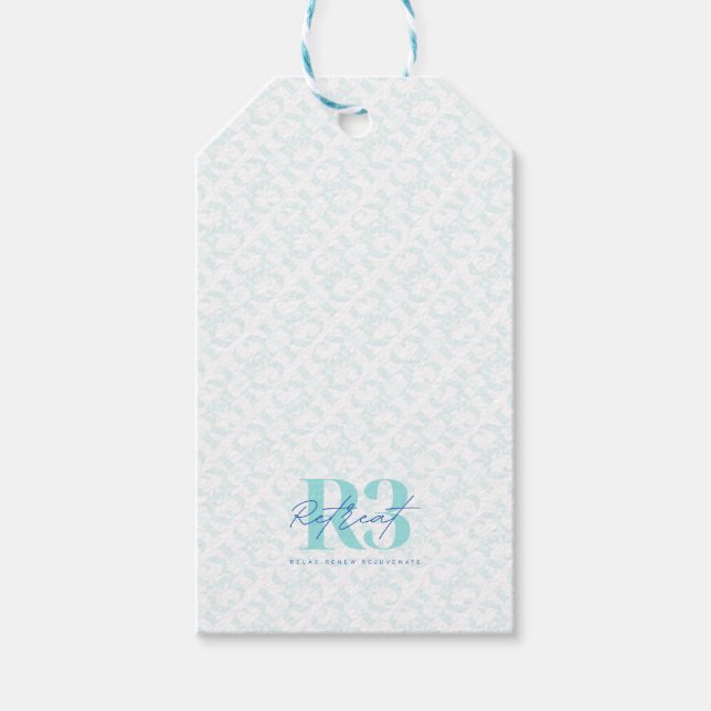 Luxuriöse Selbstversorgung Wellness Retreat Corpor Geschenkanhänger (Vorderseite)