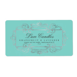 Luxuriöse Silberfolie Elegante Wirbel Minze Produk