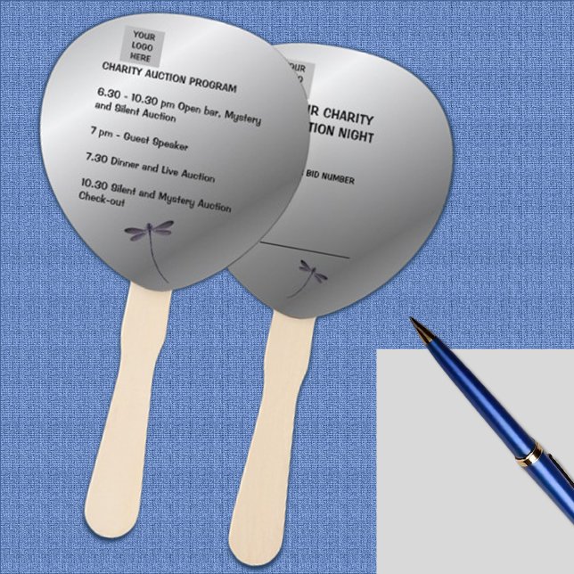 Luxuriöse Silver Sheen Wohltätigkeit Auktion Fächer (Von Creator hochgeladen)