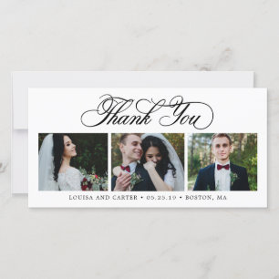 Luxuriöse Skript EDITABLE FARBE Vielen Dank an Car Dankeskarte