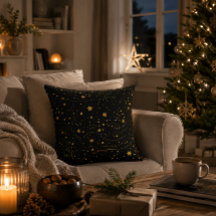 Luxuriöse Starry Night Accent Pillow