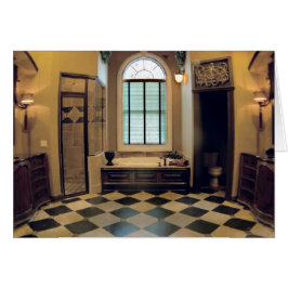 Luxuriöse Toskanische Bath Blank Card