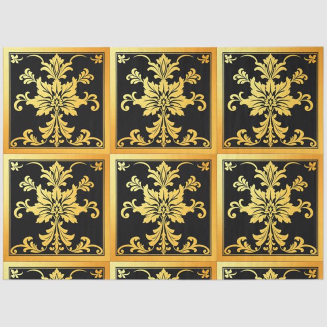 Luxuriöse Trendy Elegante Seidenpapier (Vorderseite)