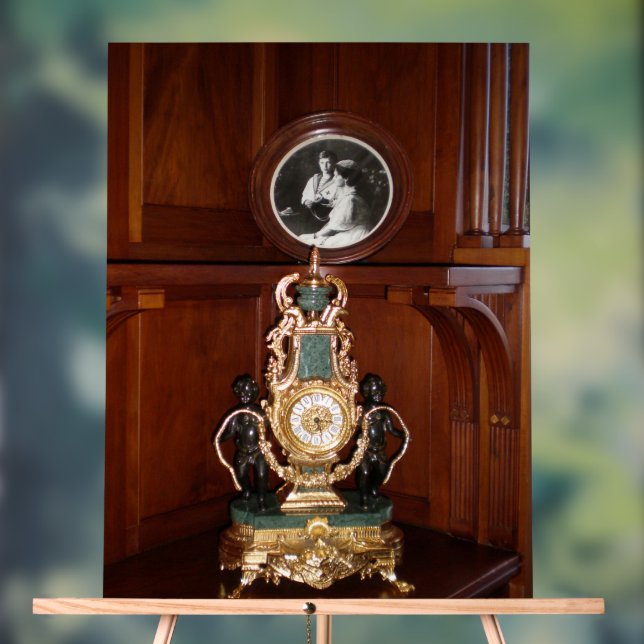 Luxuriöse Uhr im Königsraum Livadia Palast Acrylschild (Neutral)