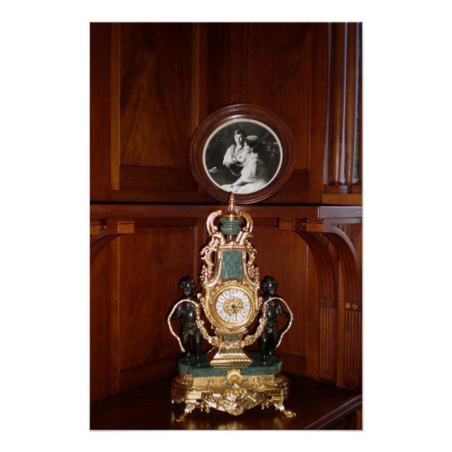 Luxuriöse Uhr im Königsraum Livadia Palast Poster (Vorderseite)