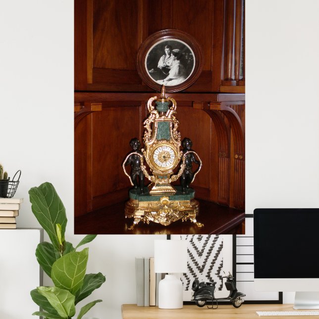 Luxuriöse Uhr im Königsraum Livadia Palast Poster (Heimbüro)