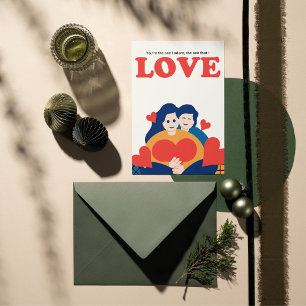 Luxuriöse Valentinstagskarte Feiertagskarte