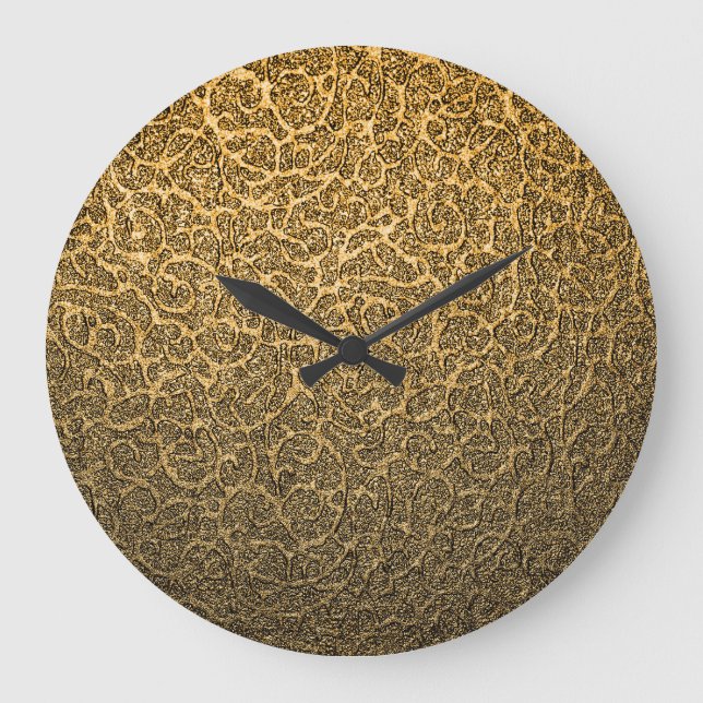 Luxuriöse Verpackung, helle Spot Highlights. Große Wanduhr (Vorderseite)