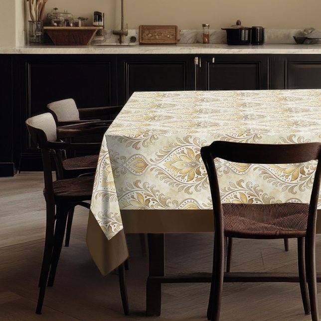 Luxuriöse Viktorianisch Damask Classic Ästhetik Tischdecke (Luxurious Victorian Damask Classic Aesthetic Tablecloth)