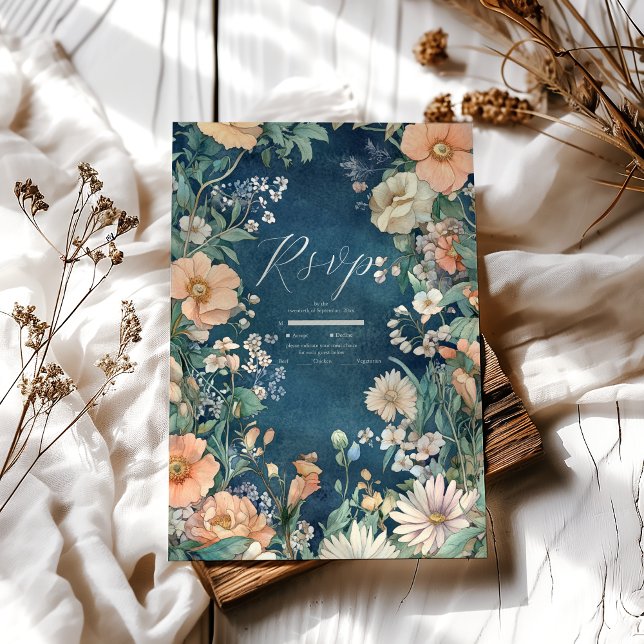 Luxuriöse Viktorianische Royal Elegance Wedding RSVP Karte (Von Creator hochgeladen)