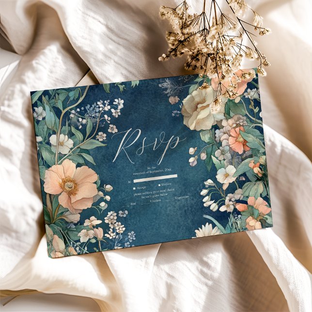 Luxuriöse Viktorianische Royal Elegance Wedding RSVP Karte (Von Creator hochgeladen)