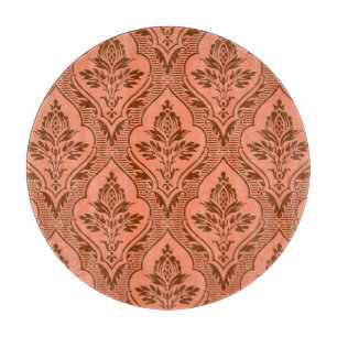 Luxuriöse Vintage Damaske Nahtlose Textur Schneidebrett
