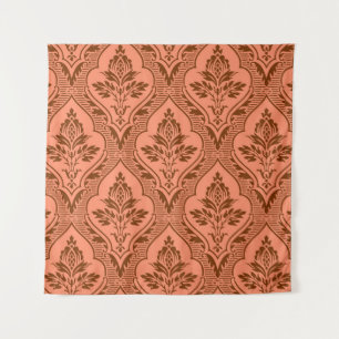 Luxuriöse Vintage Damaske Nahtlose Textur Wandteppich