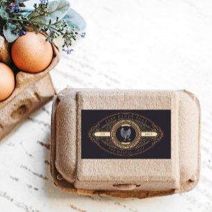 Luxuriöse Vintage goldene Eierkarton