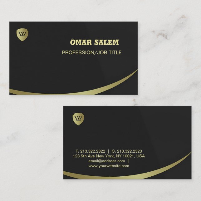 "Luxuriöse Visitenkarte mit ausgeklügelter und Mod (Vorne/Hinten)