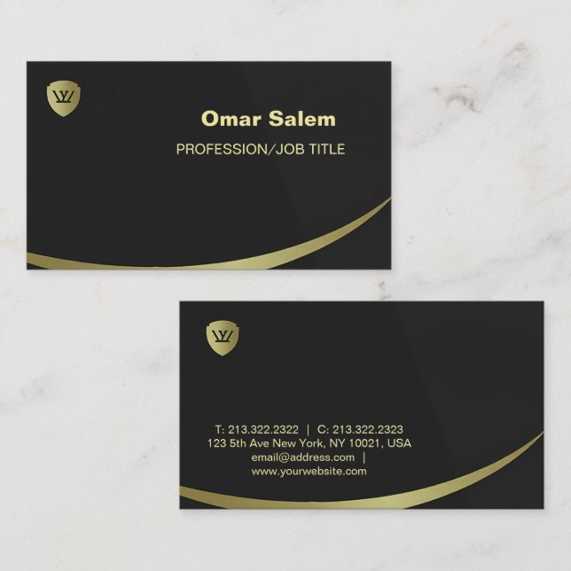 "Luxuriöse Visitenkarte mit ausgeklügelter und Mod (Vorne/Hinten)