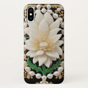 Luxuriöse Weiße Blume Case-Mate iPhone Hülle