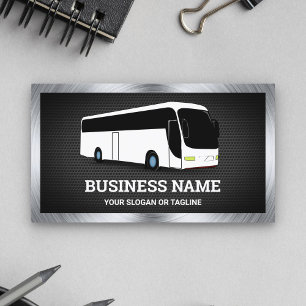 Luxuriöse White Bus Sightseeing Tours Agent Visitenkarte