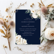 Luxuriöse White Floral Premium Marine Hochzeit